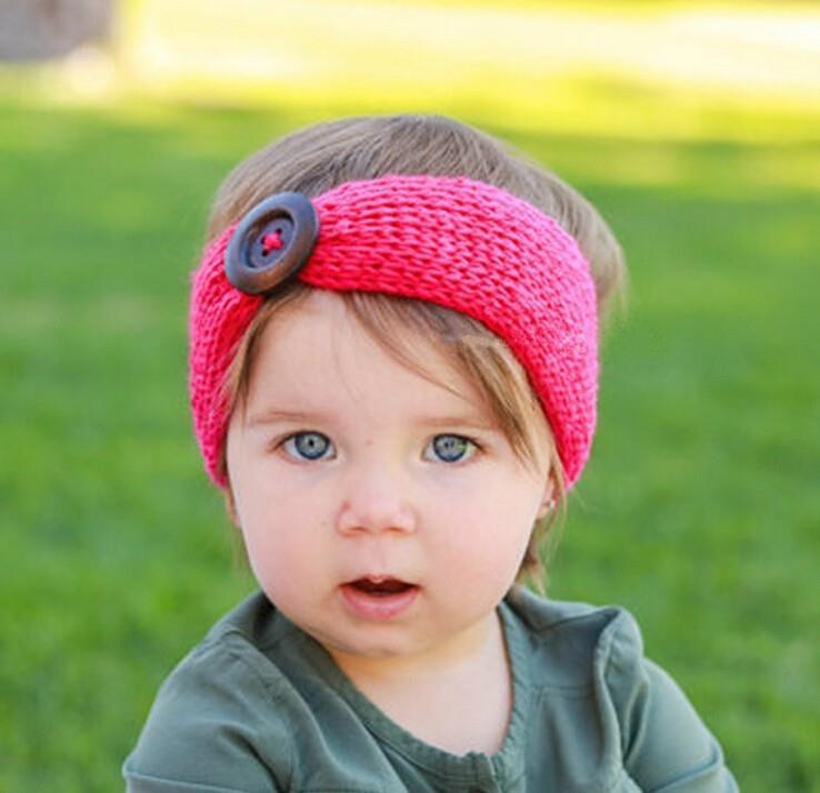 bébé crochet bandeaux enfants bandes de cheveux tricotées filles à la main  laine bandeau enfants hiver oreillettes boutons cache-oreilles chapeaux en