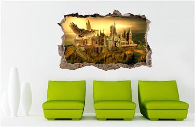 Hogwarts Harry Potter Smashed Wall Decal Removable Wall ...