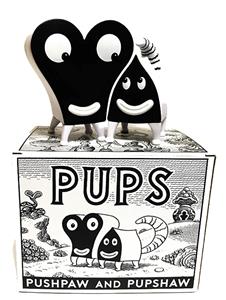PUPSHAW & PUSHPAW BLACK & WHITE EDITION VINYL TOY FIGURE JIM