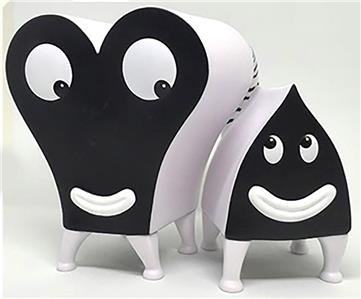 PUPSHAW & PUSHPAW BLACK & WHITE EDITION VINYL TOY FIGURE JIM