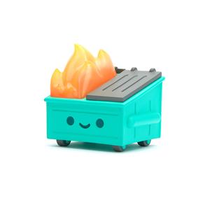 dumpster fire vinyl figure