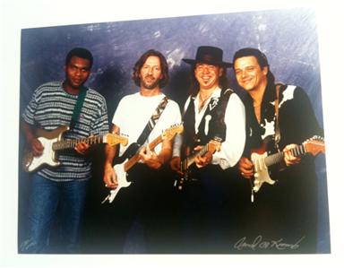 ROBERT CRAY, ERIC CLAPTON, STEVIE RAY, & JIMMIE VAUGHAN PHOTOGRAPH