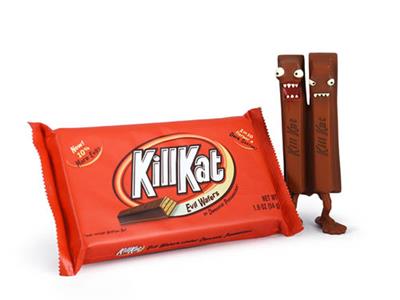KILL KAT EVIL WAFERS MILK CHOCOLATE VERSION VINYL FIGURE ANDREW