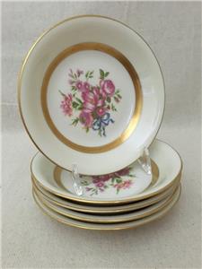 CUPS /& SAUCERS. THEODORE HAVILAND,NEW YORK.GARDEN FLOWERS PATTERN. 4