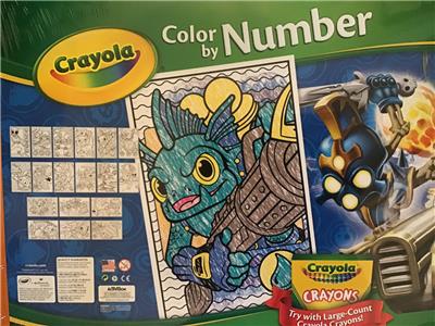 Crayola Color By Number Skylanders 18 Color By Number Giant Coloring Pages Ebay