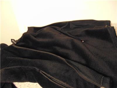 Patagonia Polartec Fleece Full Zip Black Jacket Women's Size