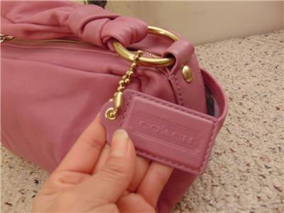 COACH 230 Parker Leather Zip Shoulder Bag Rose Pink # 13442