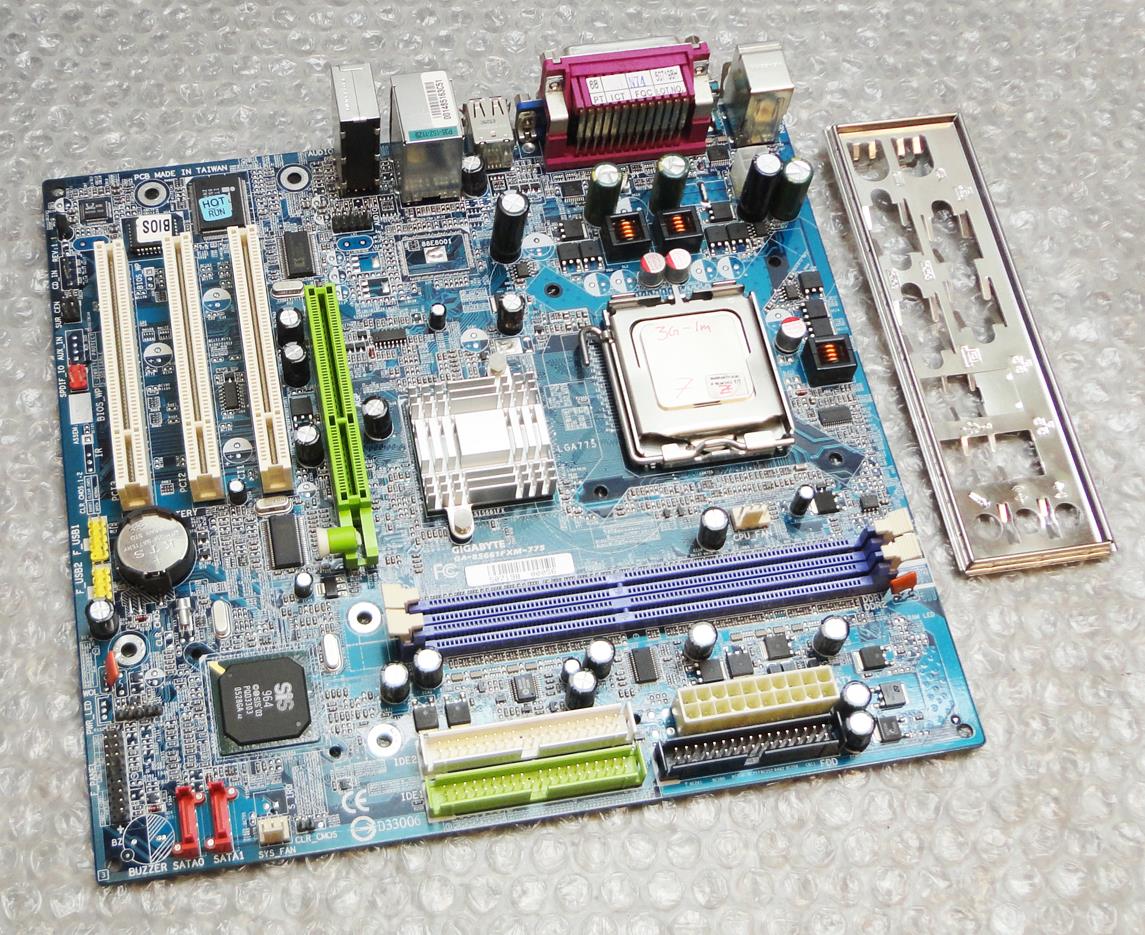 Gigabyte GA-8S661FXM-775 Socket 775 / LGA775 Motherboard with CPU ...