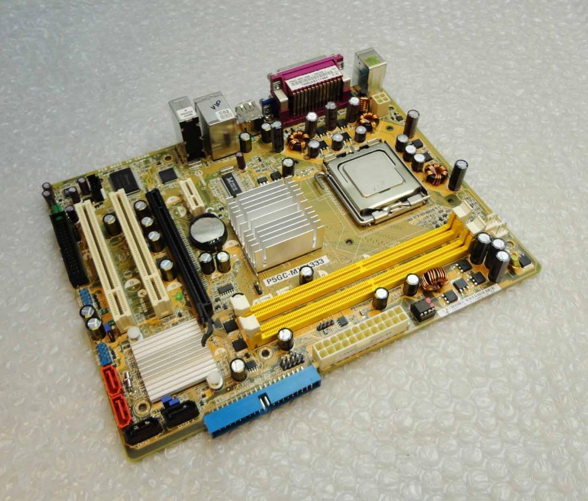 Asus P5GC-MX/1333 REV. 3.04G Socket 775 Motherboard Complete with Back ...