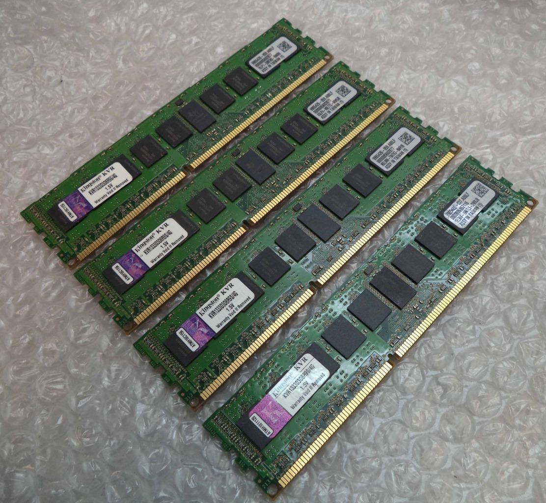 8GB Kit Kingston KVR1333D3D8R9S/4G PC3-10600R 2Rx8 DDR3 ECC Memory ...