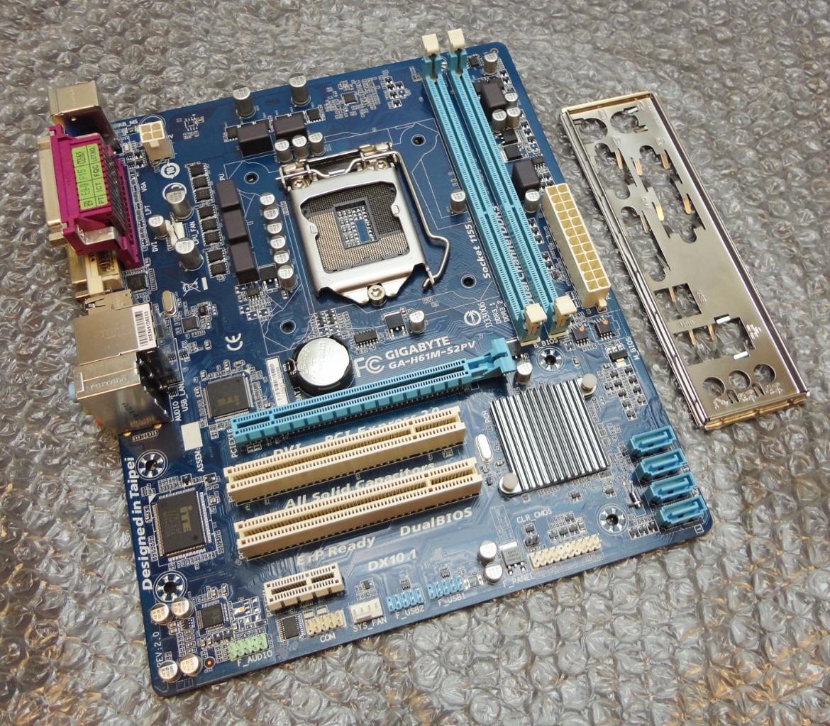 Gigabyte ga-h61m-s2pv Rev: 2.0 Sockel 1155/lga1155 Mainboard mit ...