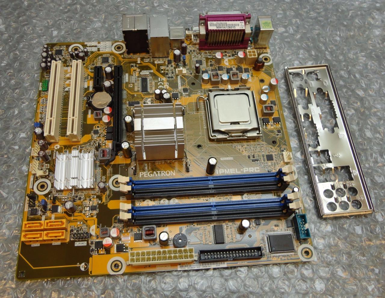 Pegatron IPMELPRC REV 1.03 Socket 775 Motherboard with Core 2 Duo