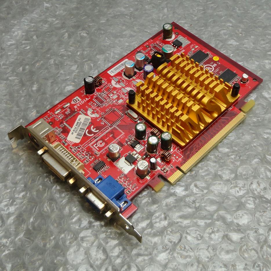 256MB MSI nVidia GeForce 6200 PCIe DVI VGA SVid Graphics Card NX6200TC