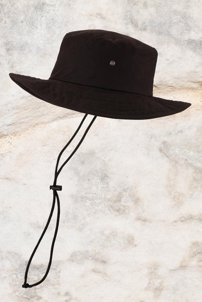 New Burke & Wills Flinders 9Oz Oilskin Hat 7.5cm Wide Brim Hat Without Back Flap - Bild 4 von 6