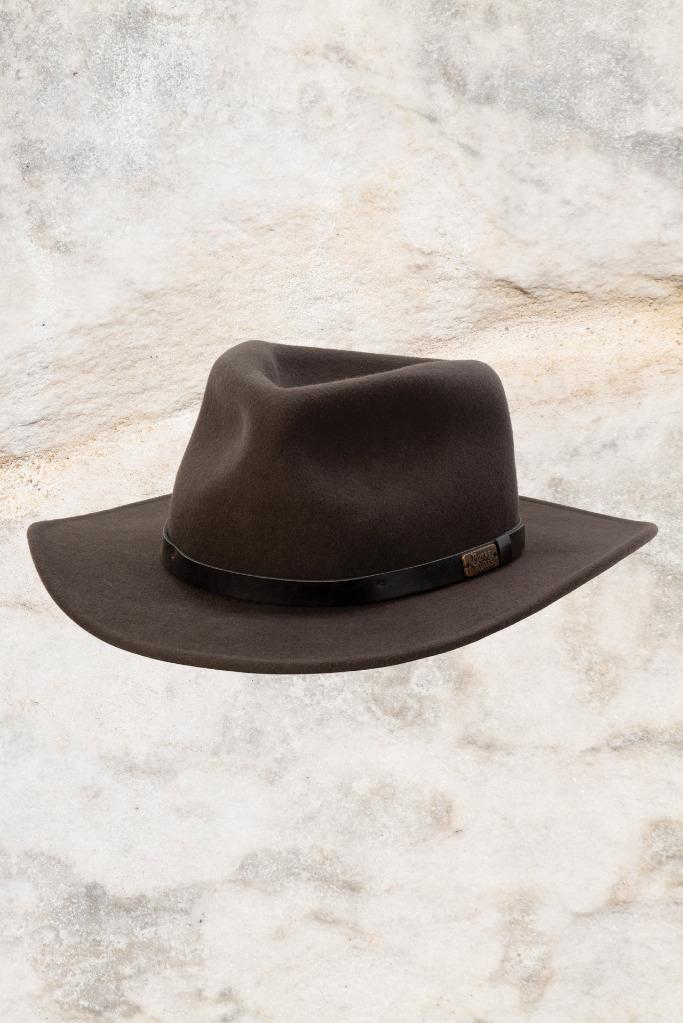 New Burke & Wills Outback Wool Felt Hat Stylish Sun Hat Weather Protection - Bild 3 von 5