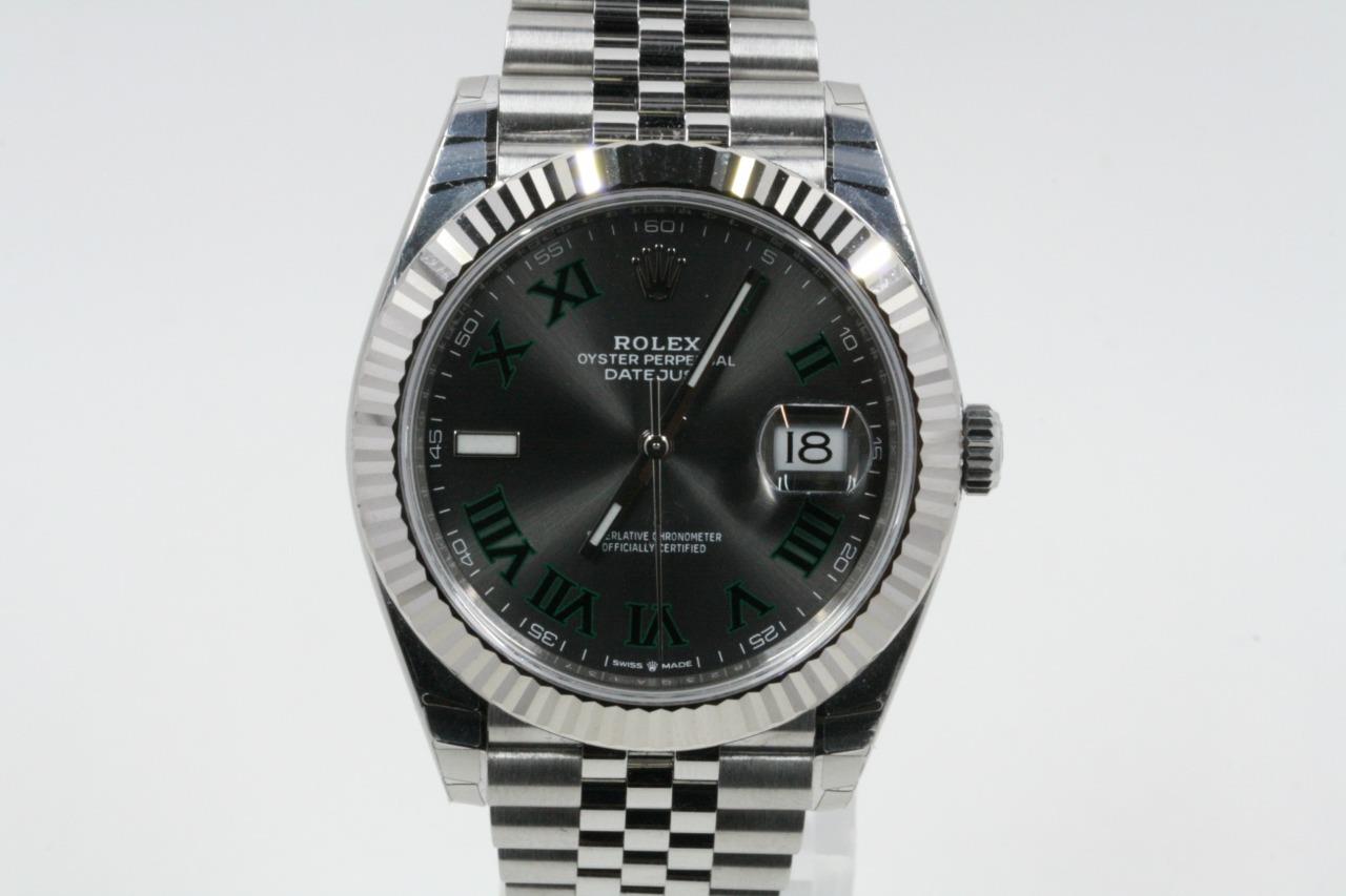 Rolex datejust 41 black dial roman numerals 2025