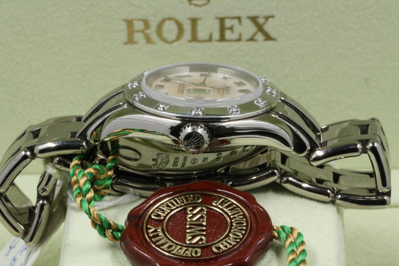 Rolex LadyDatejust Pearlmaster 80319 Decorated MOP Roman Numeral Dial