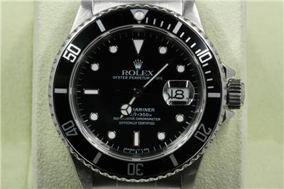 Rolex Submariner-Date 16610 Black Index 