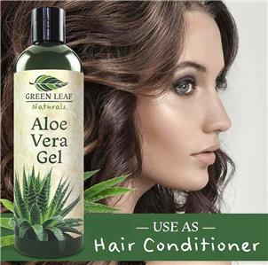 Green Leaf Naturals Aloe Vera Gel For Skin Face Hair 8 oz ...