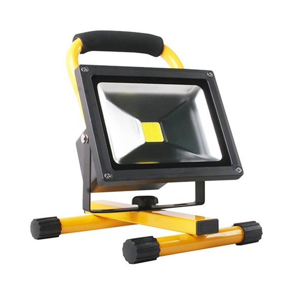 HENGMEI LED Fluter Set Mit Stativ - 2x 20W Akku-Baustrahler, IP65 Wasserdicht