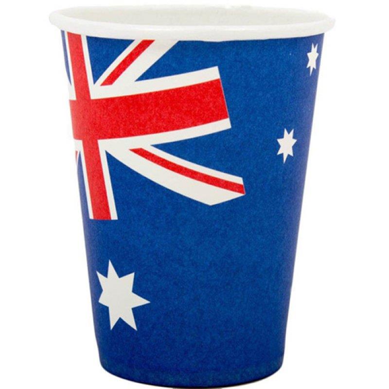 Australia Day Party Pack Plates Cups Table Cover Banners Glow Stick & Roo Tape - Picture 8 of 12