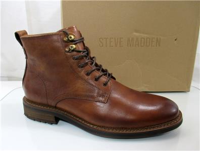 NEW STEVE MADDEN men\'s noby leather lace up boot in tan Steve Madden Noby Boot - Free Shipping | DSW main image 4
