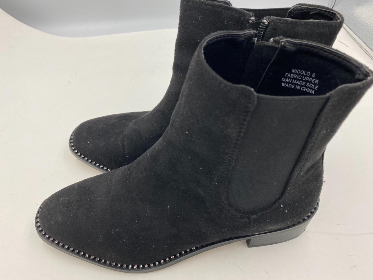 ♡bebe♡　0617 $79 bebe Women's Black Midolo Chelsea Booties Shoes 6 M