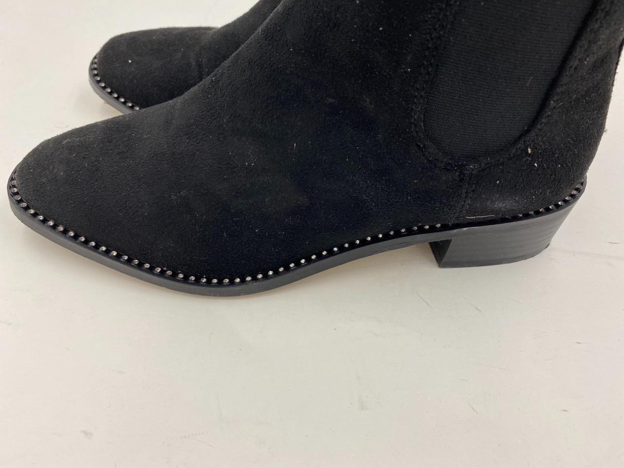 ♡bebe♡　0617 $79 bebe Women's Black Midolo Chelsea Booties Shoes 6 M