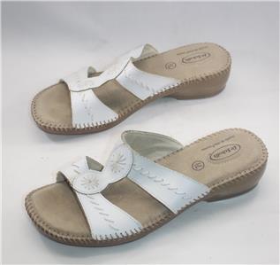 Dr Scholl's Women's White Double Air-Pillo Insoles Slide Sandals Size 7 ...