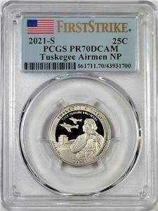 2021-S Clad Washington Quarter - Tuskegee Airmen NP - PCGS 2021-S Clad Washington Quarter - Tuskegee Airmen NP - PCGS