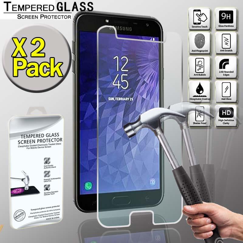 2 x For Samsung Galaxy J8 2018 100/% Genuine Tempered Glass Screen Protector Film