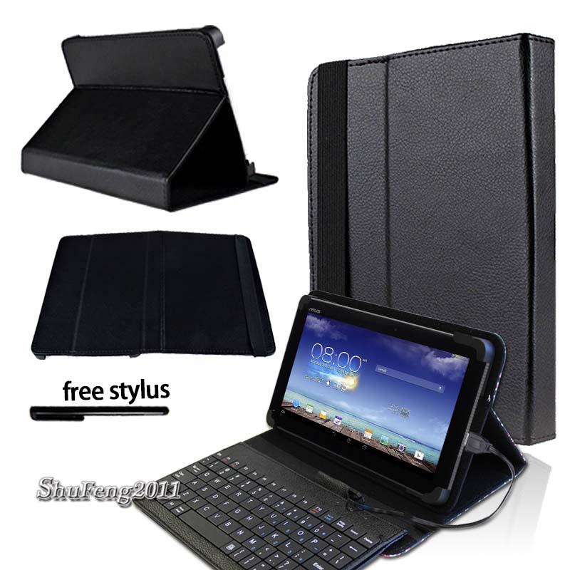 Leather Stand Cover Case With Keyboard For Various Asus MEMO Pad 7 8 10 Tablet