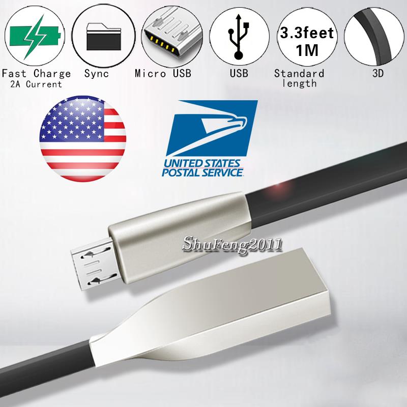 AQT80 Micro USB Charging Data Sync Charger Cable For Sprint Slate 8 Inch