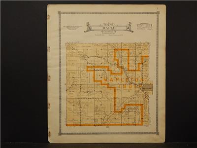 Iowa, Monona County Map, Maple Township,1919 K537 eBay