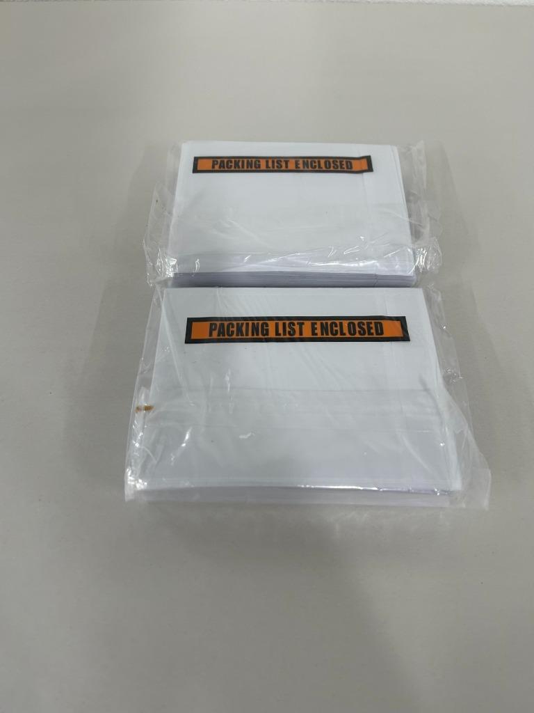 100-6000 Orange Packing List Envelope Pouches 4.5 X 5.5 - Picture 3 of 6