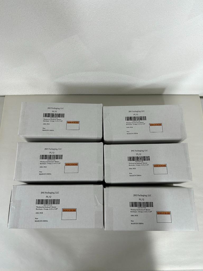 100-6000 Orange Packing List Envelope Pouches 4.5 X 5.5 - Picture 6 of 6