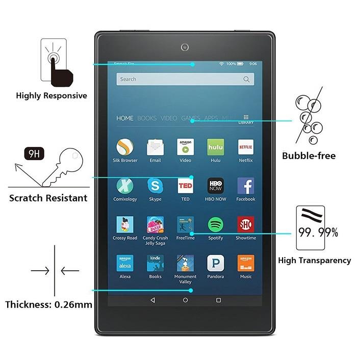 Tempered Glass Screen Protector All-new Amazon Kindle Fire HD8 (2020