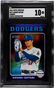 2024 Topps Heritage Purple Refractor #371 SHOHEI OHTANI
