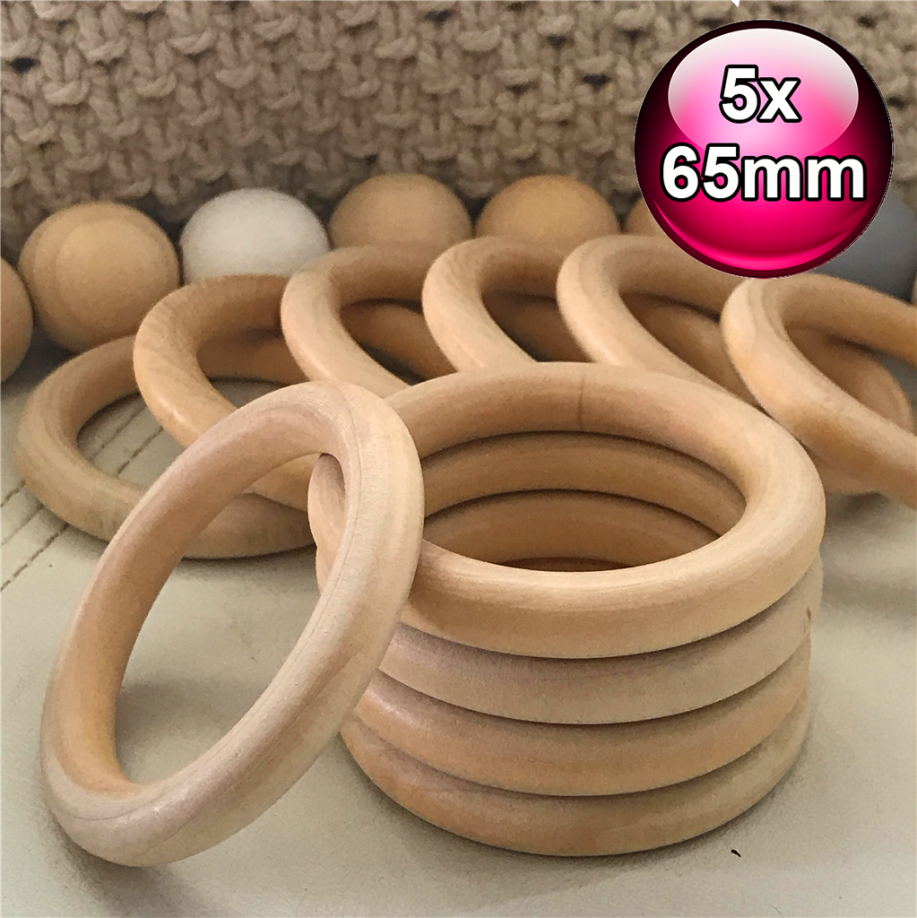 large wooden craft rings