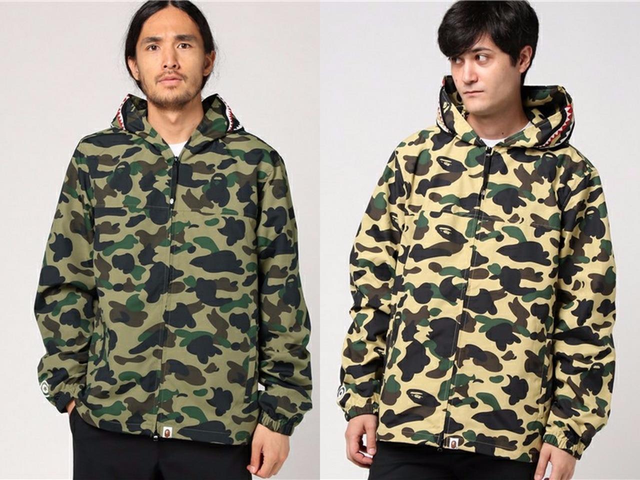 1st camo shark hoodie jacket