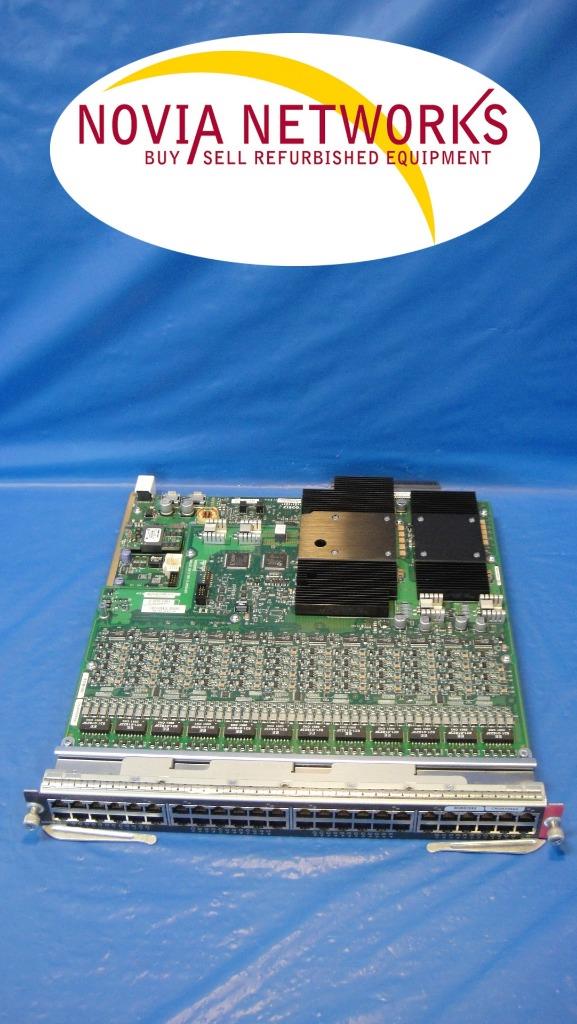 48-Port 10 100 1000 RJ-45 Module WS-F6K-48-AT Cisco WS-X6148E-GE-45AT PoE
