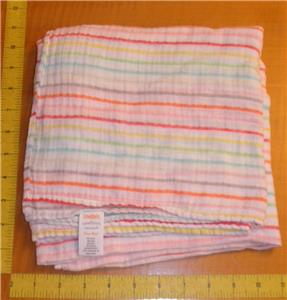 rainbow receiving blanket