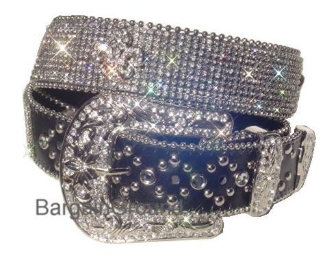 New Black Fleur De Lis Bling Crystal Rhinestone Snap On 