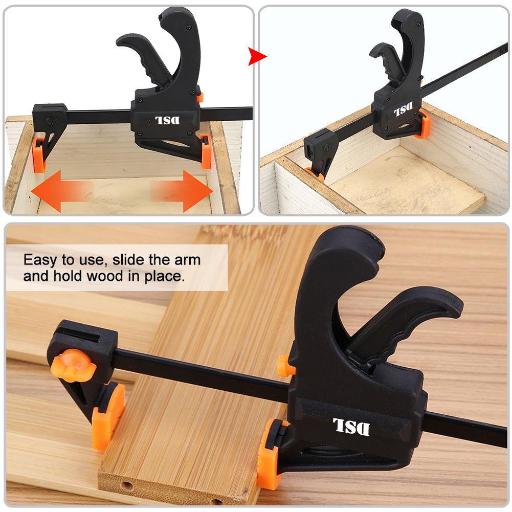 4 x 103 mm mâchoires à cliquet Trigger//G//vitesse Clamps ebenisterie menuiserie bricolage Home UK
