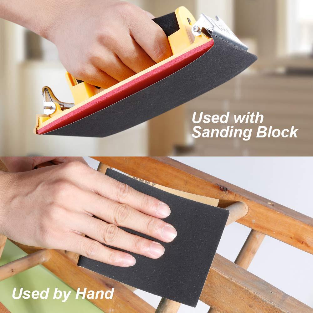 42pcs Sandpaper 120 to 3000 Grit Wood Finishing Metal Sanding Polishing