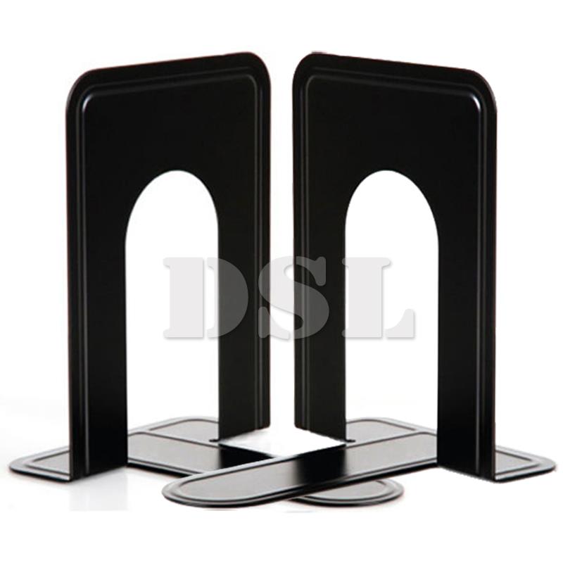 4 Pairs From £9.89 Heavy Duty Metal Bookends Book Ends 7.5'' Office