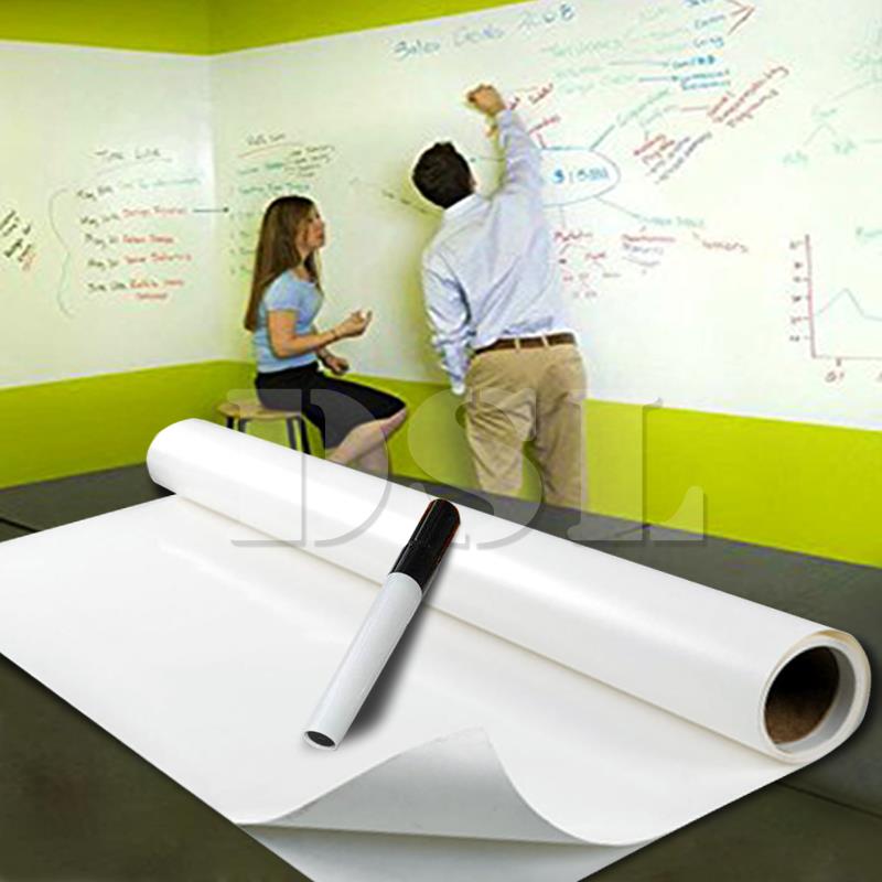 2m x 60cm DRY WIPE Removable Whiteboard Vinyl Wall Sticker Office Home