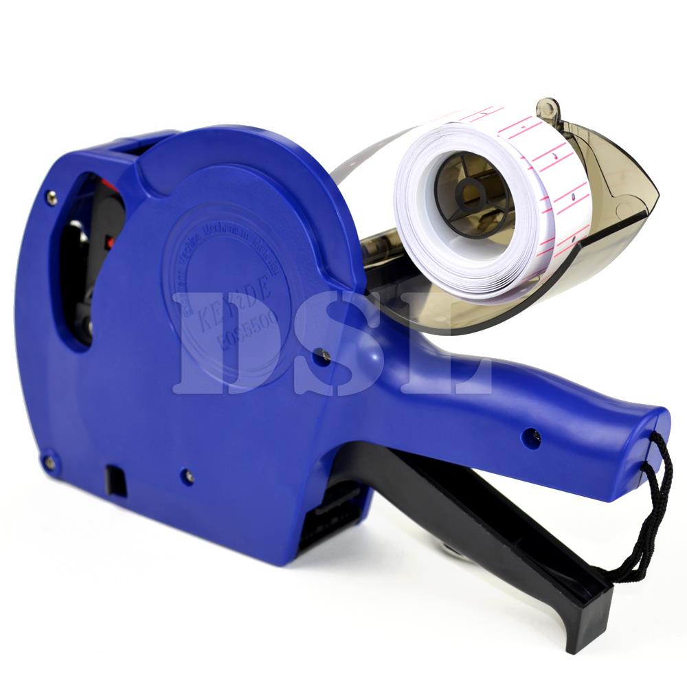 New Price Tag Gun Pricing Labeller +11 Label Rolls Sticker Spare Ink