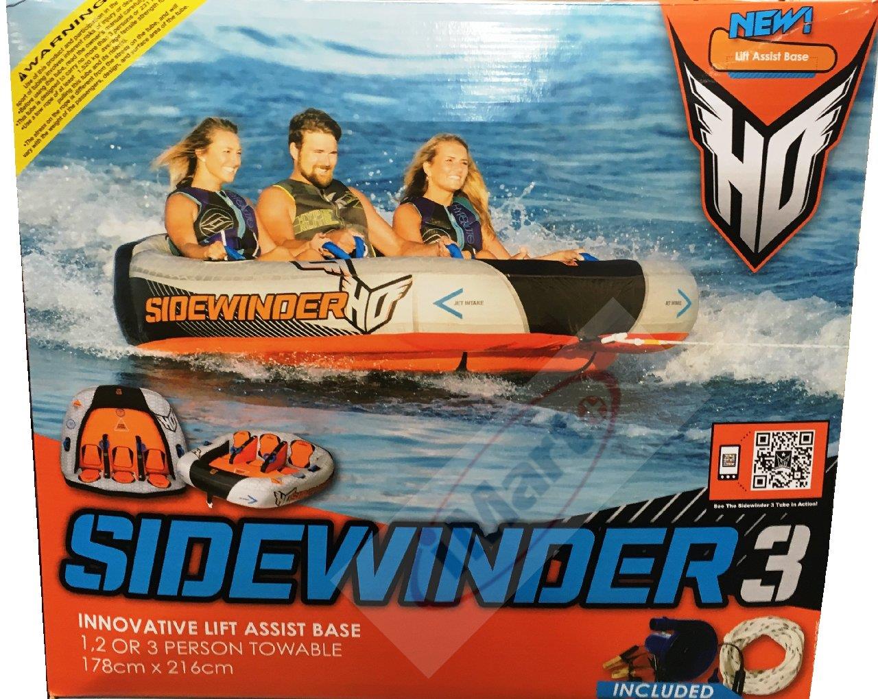 HO Sports SIDEWINDER 3 Towable Water Boat Tube 3 Person ...