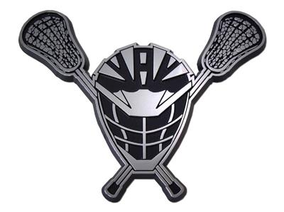 Lacrosse Chrome Metal Auto Emblem New Car Decal Sticker Lax Stick Ebay